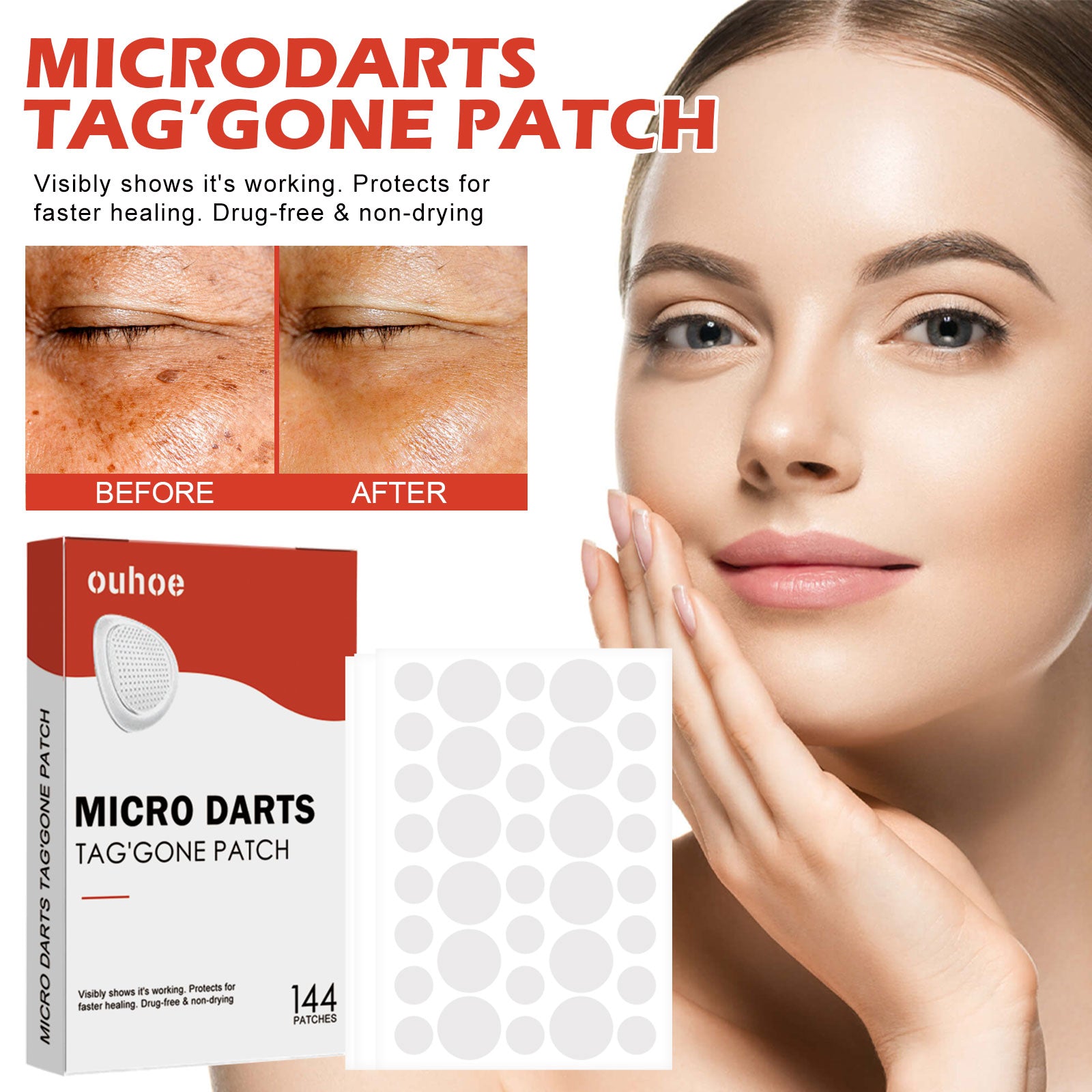 Purifying Face Patches 144PCS Tri Light Beauty