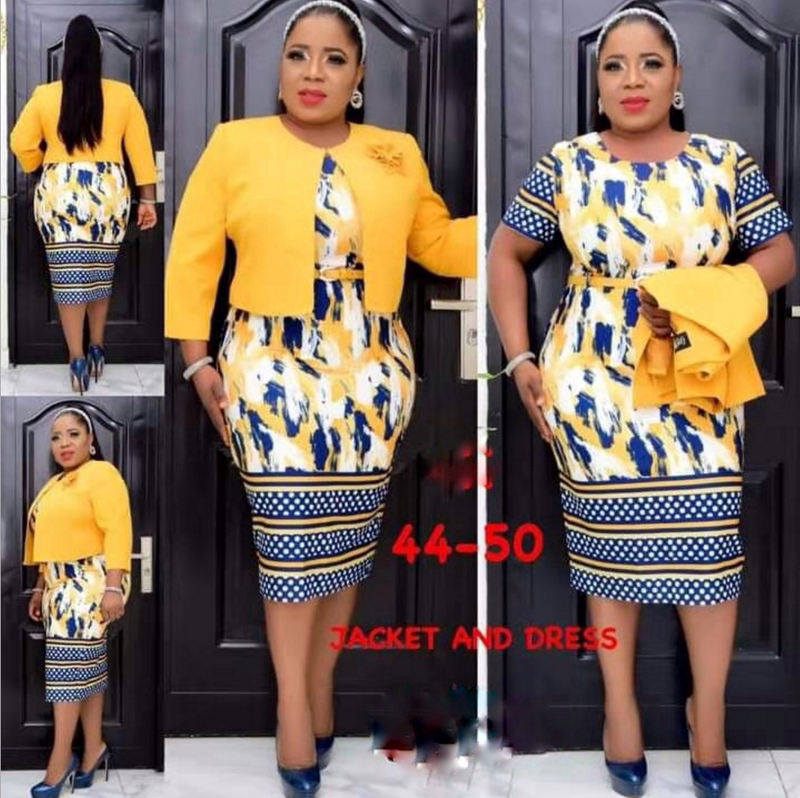 Printed Small Suit Dress Women Suit NorixaFashion.com