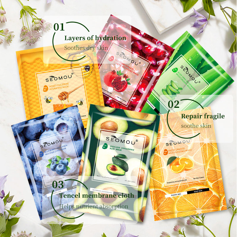 Aloe Niacinamide Moisturizing Facial Mask 10pcs