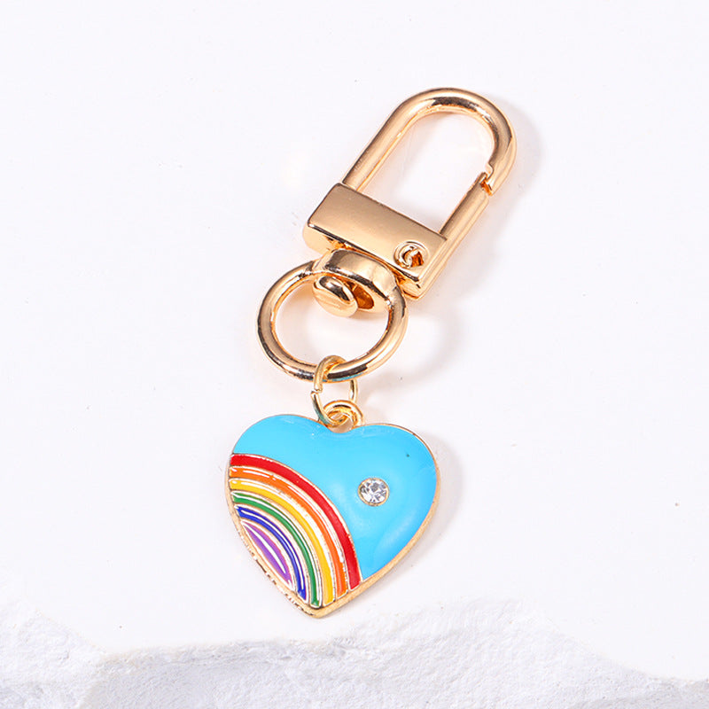 Rainbow Love Metal Keychains Handbag Ornaments LadyShow.Store