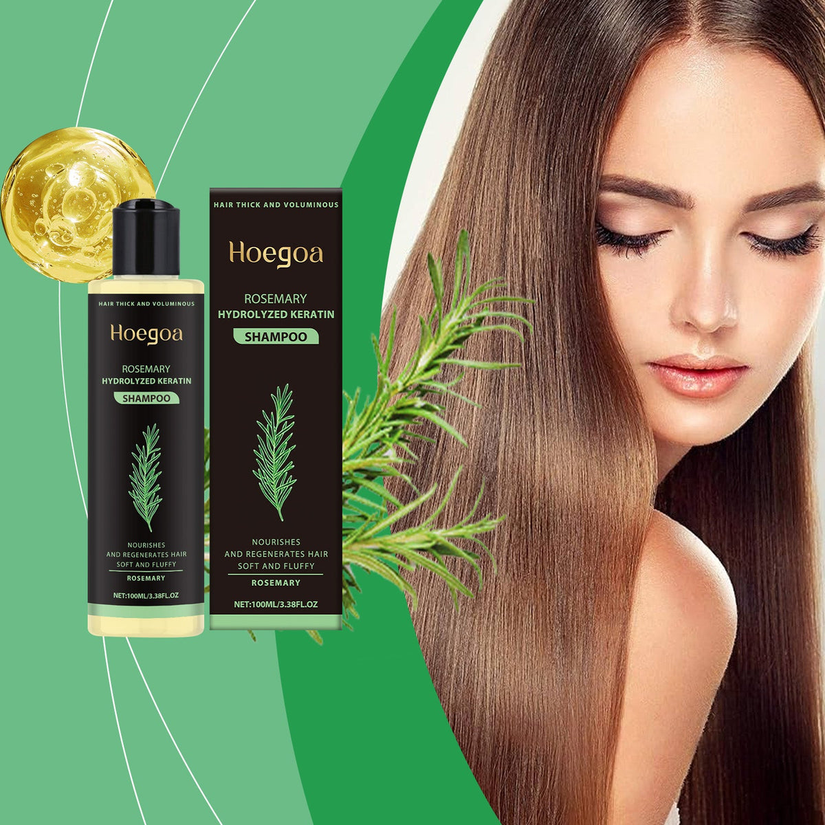 Rosemary Thickening Shampoo 1 00ml Box Tri Light Beauty