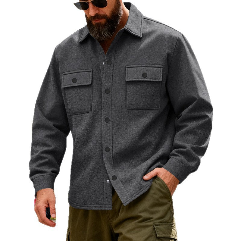 American Heavyweight Loose Fleece-lined Men's Outdoor Workwear Warm Jacket LuxuryLifeWay Online Store