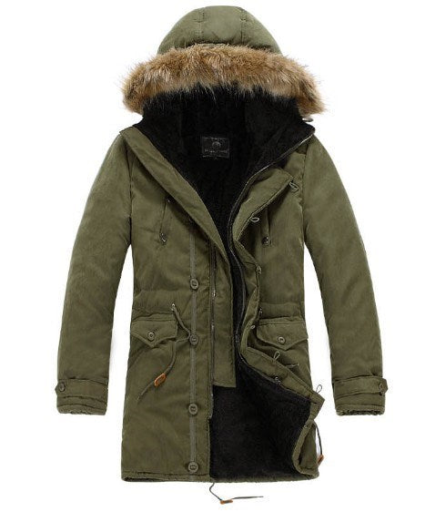 Men's Warm Overcoat Winter Coat Parka Cotton Jackets CJD