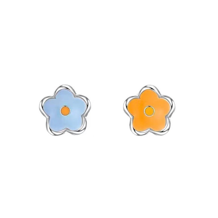 S925 Silver Mini Sunflower Stud Earrings LadyShow.Store