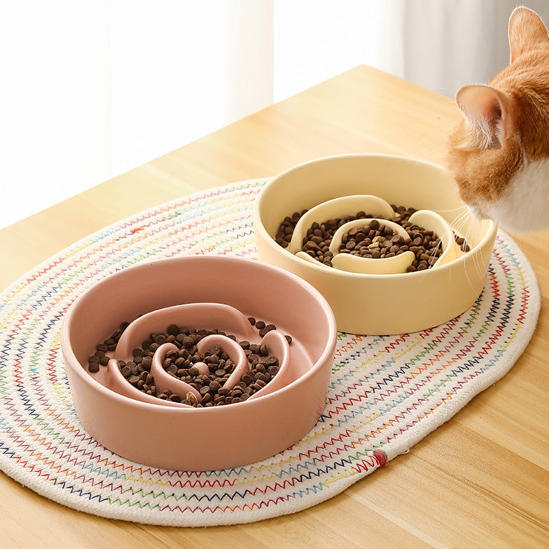 Ceramic Pet Cat And Dog Bowl Small And Medium-sized Dogs Puppy Pets Fashion