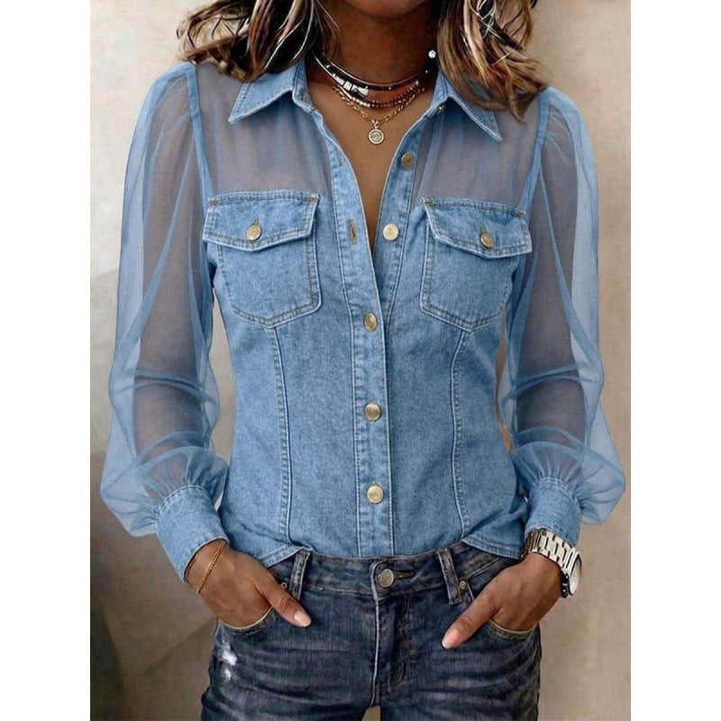 Europe And The United States Cross-border Foreign Trade Women's Clothing 2026 Independent Station AliExpress Spring Summer Autumn New V Collar Lace Long Sleeve Jacket NorixaFashion.com