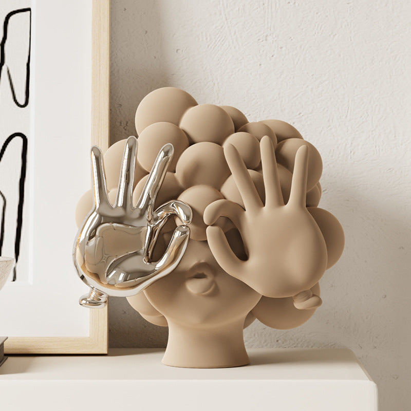 High-end Abstract Human Sculpture Artwork PearlNestDecor.com