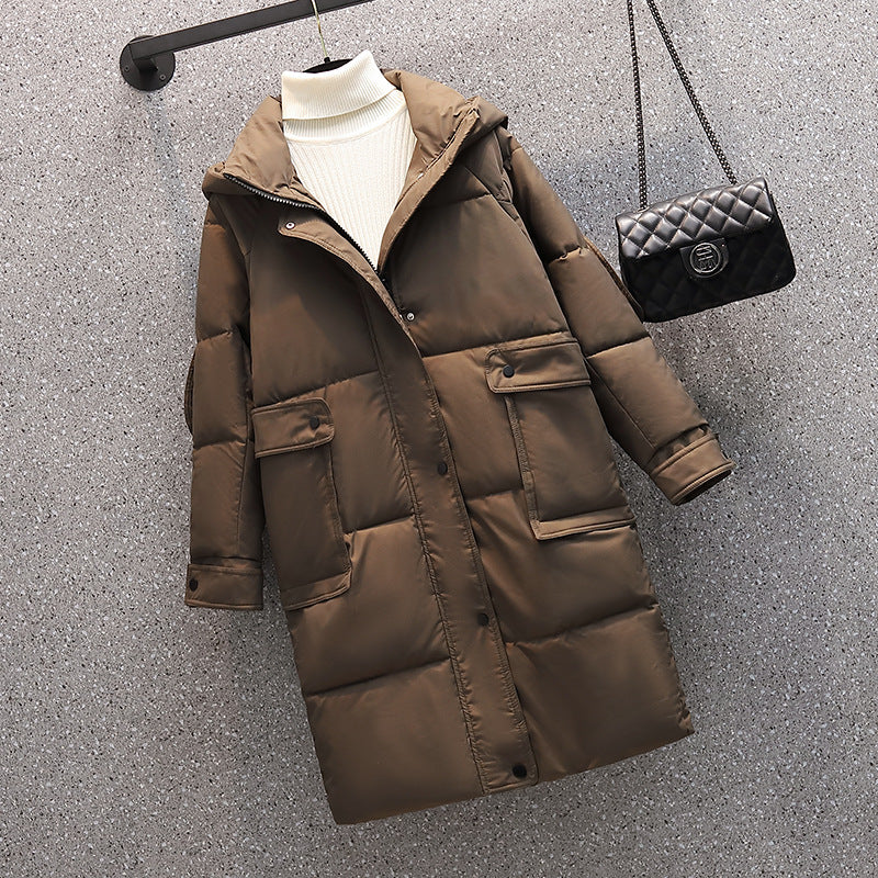 Thick Hooded Loose Pocket Padded Jacket Pi-Mart