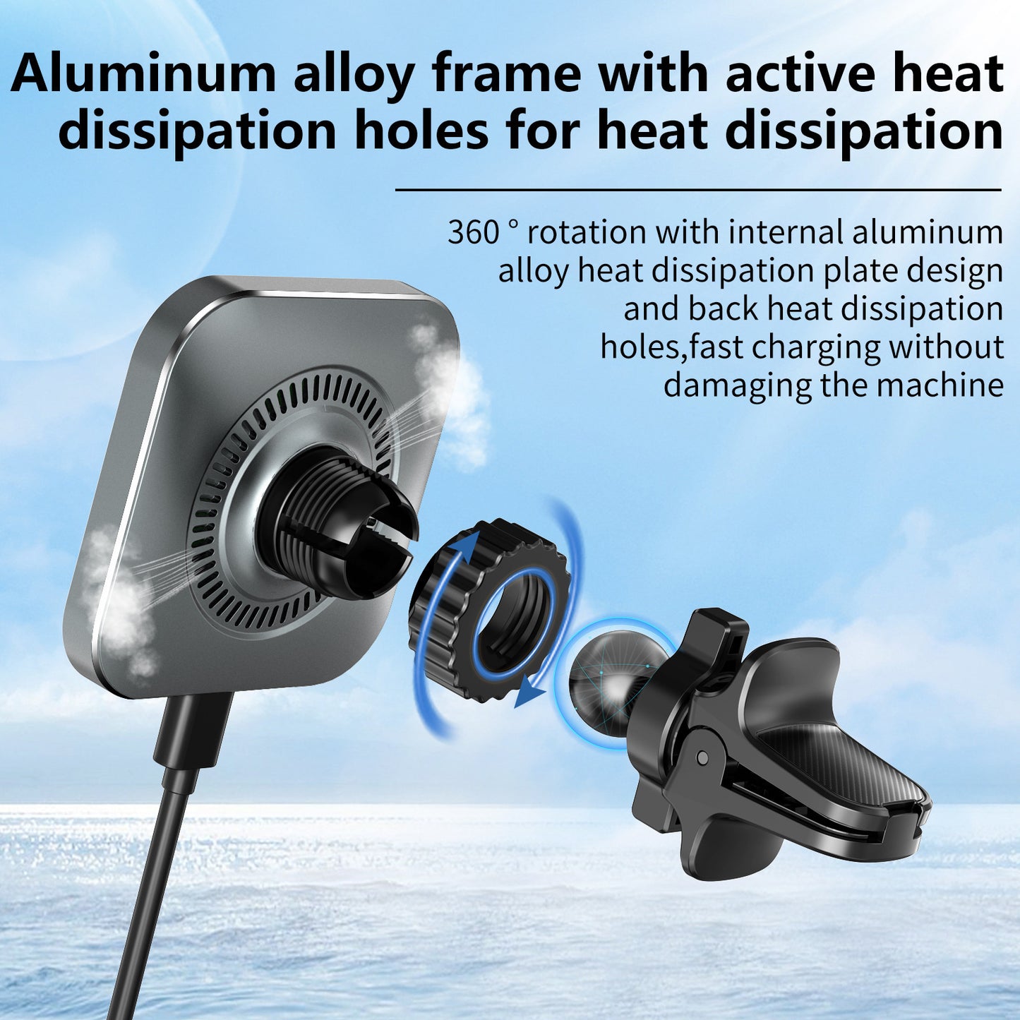 Magnetic Car Wireless Charger Holder Private Model