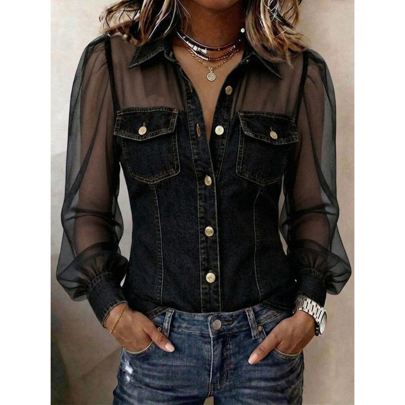 Europe And The United States Cross-border Foreign Trade Women's Clothing 2026 Independent Station AliExpress Spring Summer Autumn New V Collar Lace Long Sleeve Jacket NorixaFashion.com