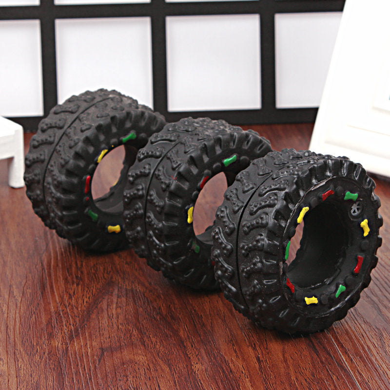 Small Tire Pet Vocalizations Glue Dog Toys Pets Fashion