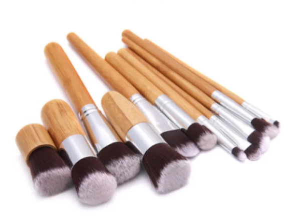 11-Piece Bamboo Makeup Brush Set LadyShow.Store