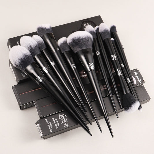 Plastic Handle Eye Shadow Foundation Brush Makeup Tool CJD2