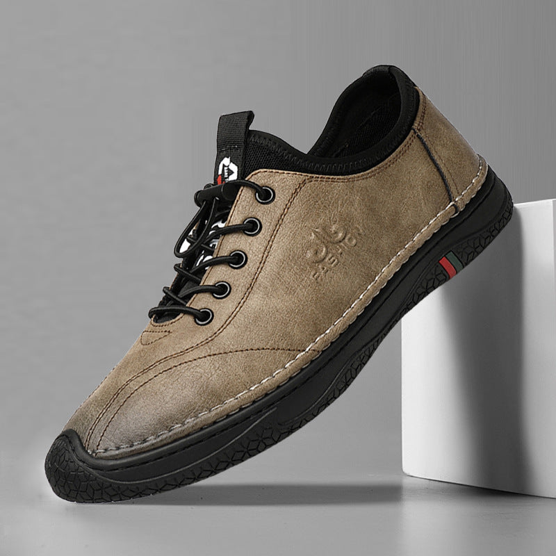 Men's Casual Shoes Men's Genuine Leather Autumn New Low-cut Cowhide Shoes