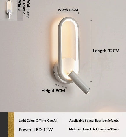 Rotating Touch-Control Creative Wall Light For The Bedside PearlNestDecor.com