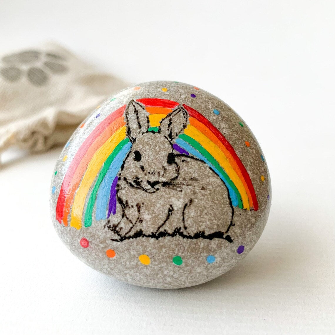Penguin Glass Easter Bunny Decor for Mother's Day Gift LadyShow.Store