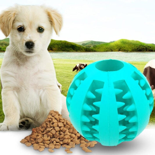 Pet Slow Feeder Dog Toy Cute Funny Rubber Dog Ball Toy Pets Fashion
