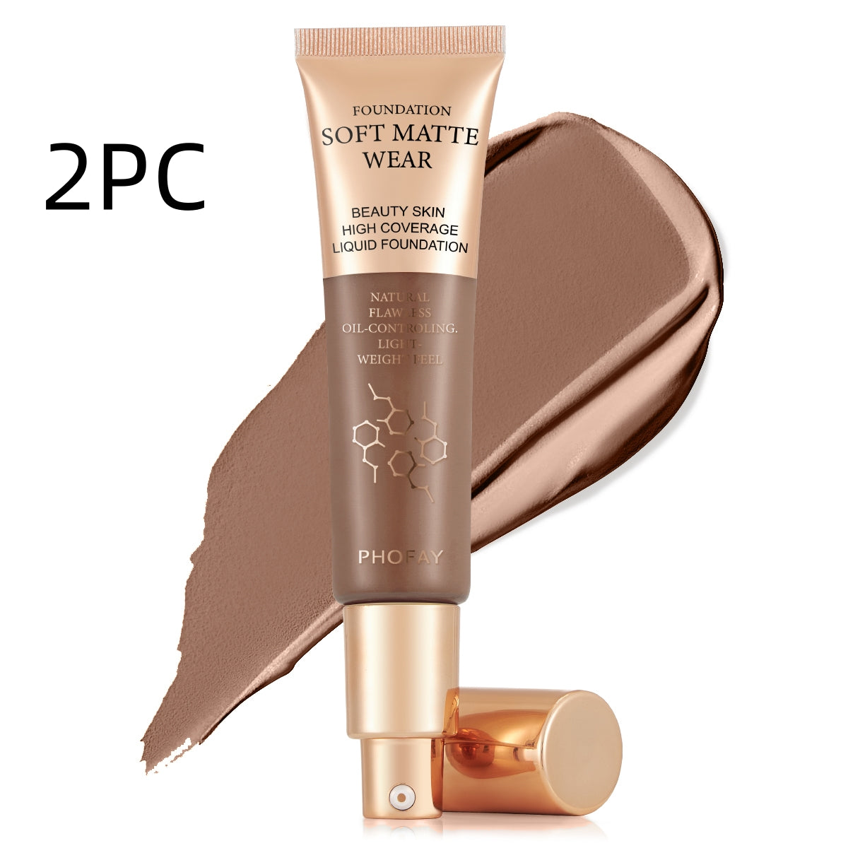 PHOFAY Full Coverage Foundation LadyShow.Store
