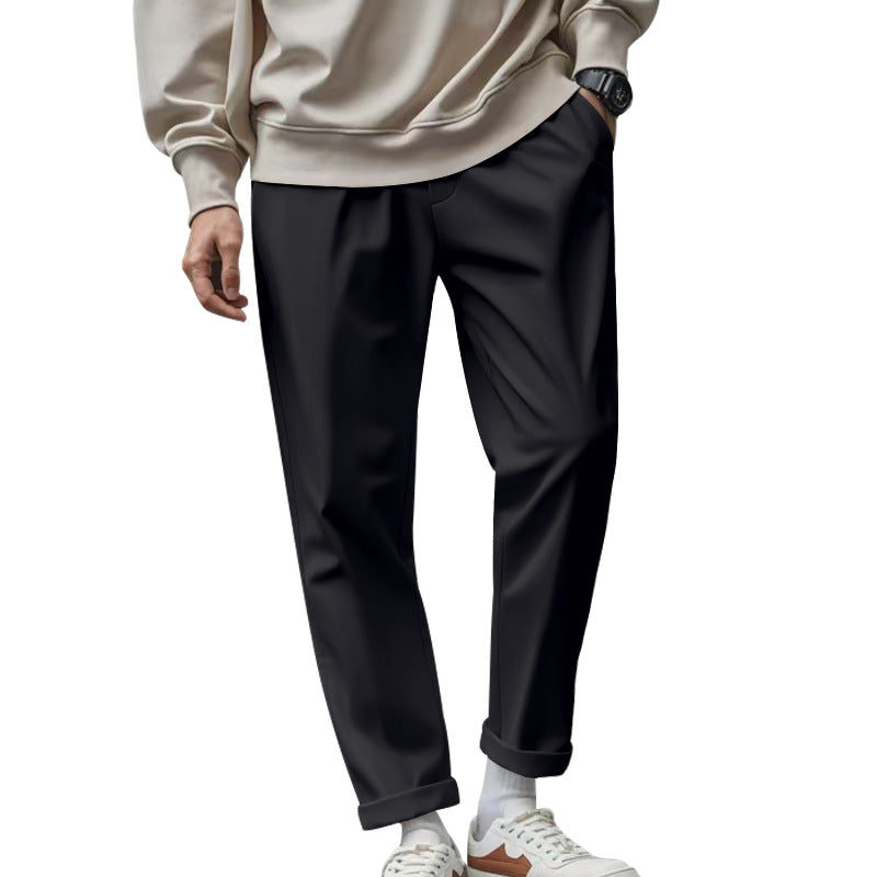 Men's Trousers With Pockets Casual Loose Comfortable Quick-drying Waist-tied Pants NorixaFashion.com