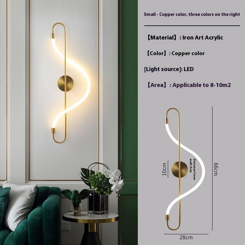 Living Room Background Bedroom Bedside Creative Wall Lamp PearlNestDecor.com