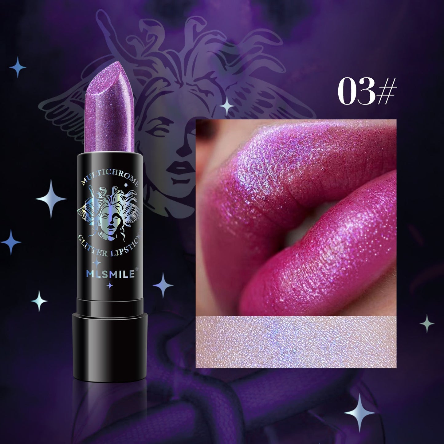 Ladies Pearl Sparkly Christmas Lipstick LadyShow.Store