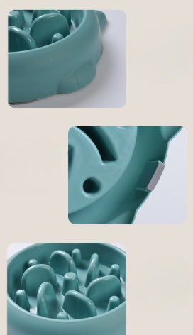 Pet Dog Cat Slow Feeder Bowls Anti Choking Slow Feeder Dish Bowl Home Dog Eating Plate Anti Gulping Bowl Supplies Pets Fashion
