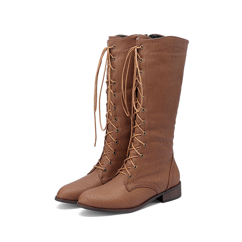 Denim Mid-calf Rider Boots For Women LadyShow.Store