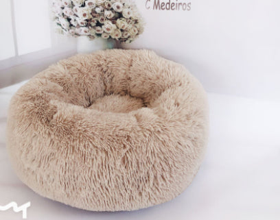 Dog Beds For Small Dogs Round Plush Cat Litter Kennel Pet Nest Mat Puppy Beds Pets Fashion