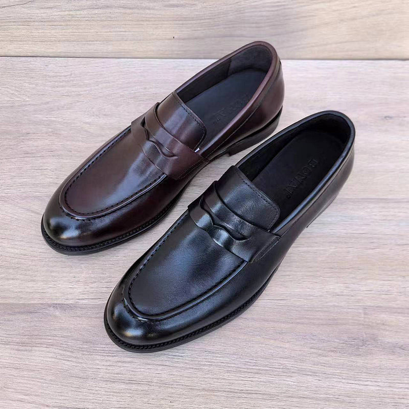 Handmade Men's Shoes, Breathable British-style Loafers, Casual Best YouTube Store