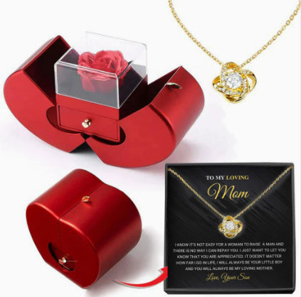 Niche Mother's Day Gift Clavicle Chain Apple Box Set LuxuryLifeWay Online Store