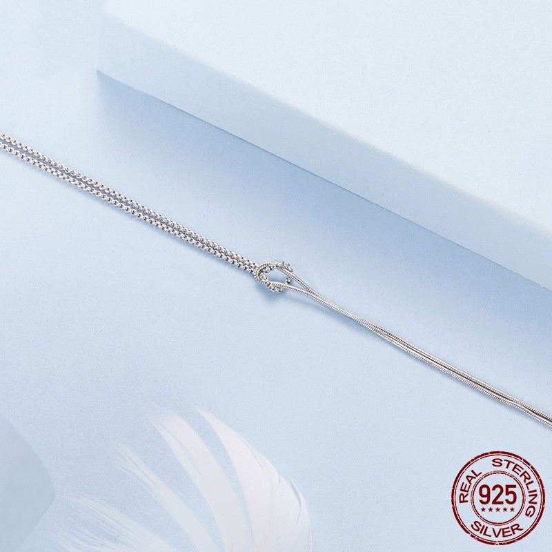 S925 Sterling Silver Shuttle Bracelet LadyShow.Store