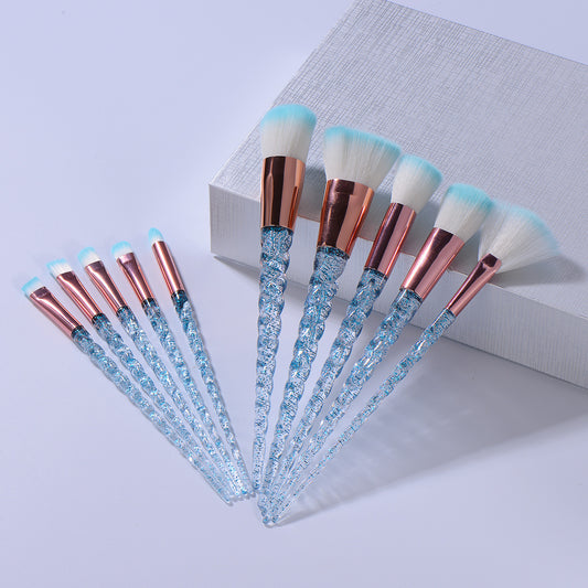 Nylon Plastic White Spiral Makeup Brush CJD2
