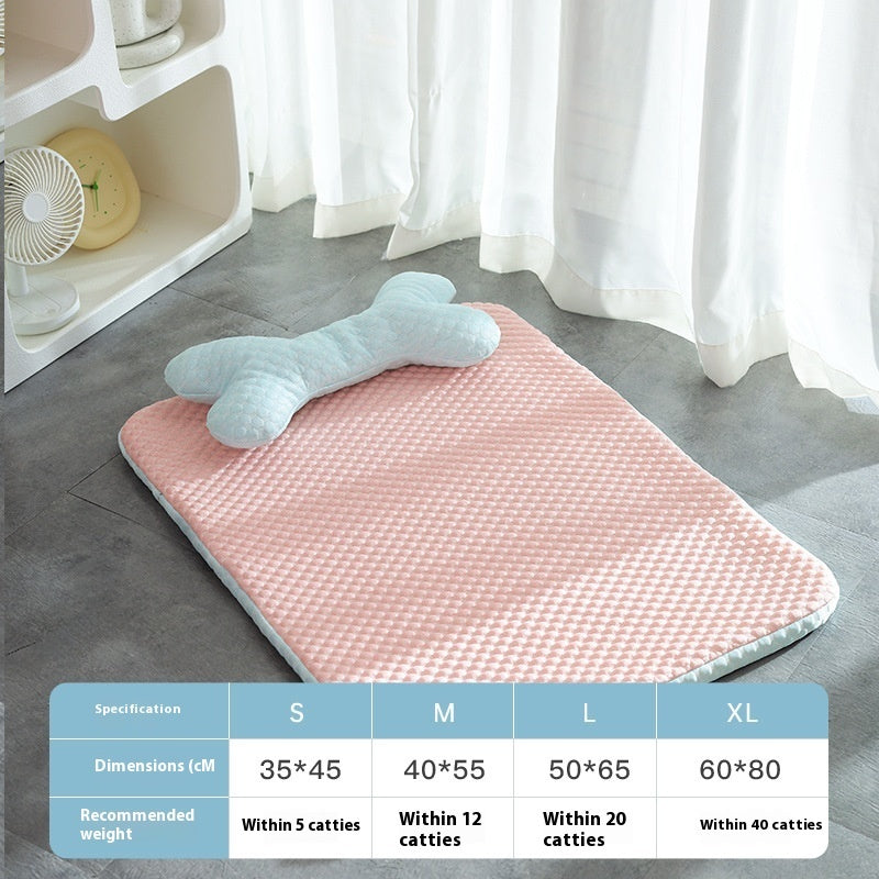 Dog Bed Breathable Cooling Spring Summer Pet Sleeping Mat For Small Medium Dogs Cats Soft Non-slip Dog Kennel Pet Supplies Pet Products Pets Fashion