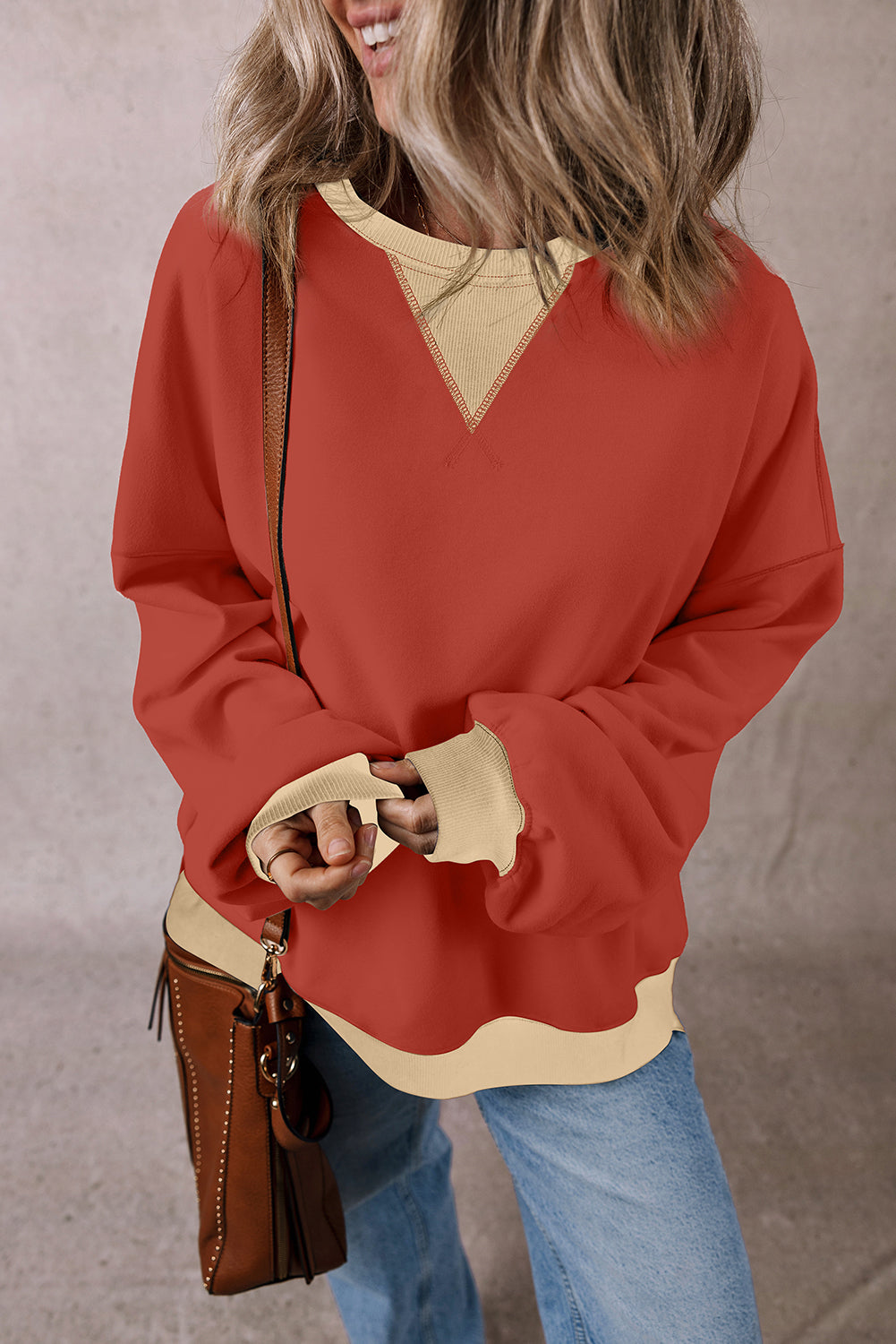 Abigail Drop Shoulder Oversized Sweatshirt LuxuryLifeWay Online Store