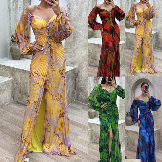 New Party Pleated Loose Casual Women's Clothing Dress Best YouTube Store