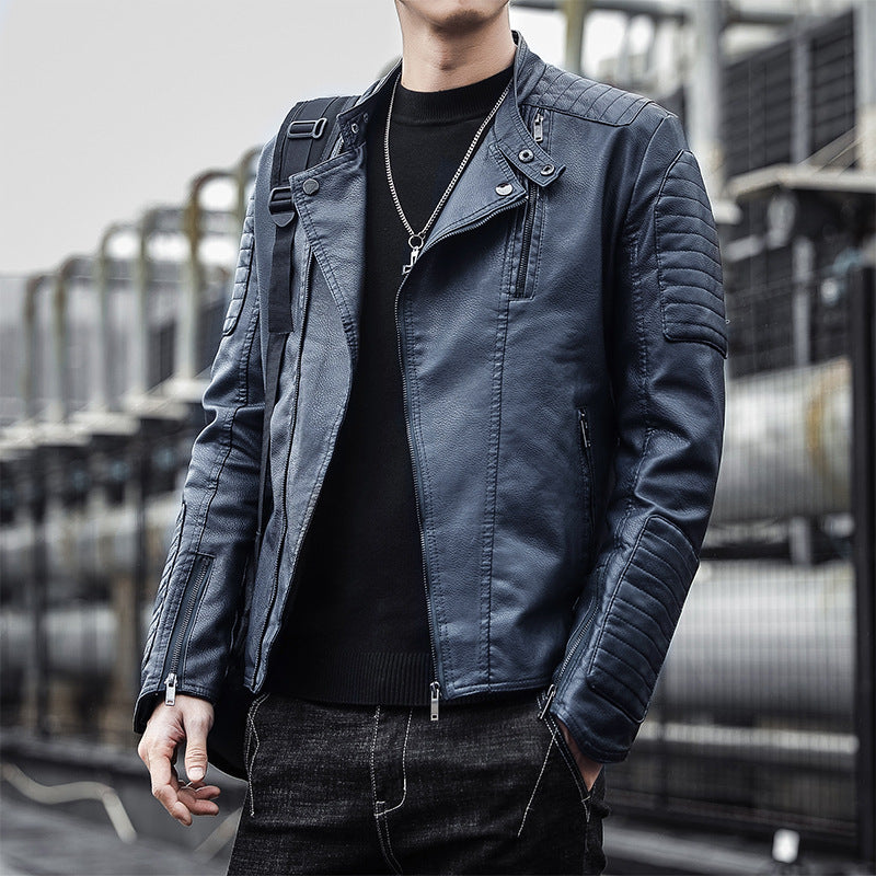 Men's Clothing Leather Jacket Coat Autumn And Winter Best YouTube Store