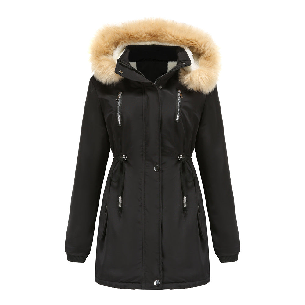 WInter Coat Detachable Hooded Feece Jacket Women LuxuryLifeWay Online Store