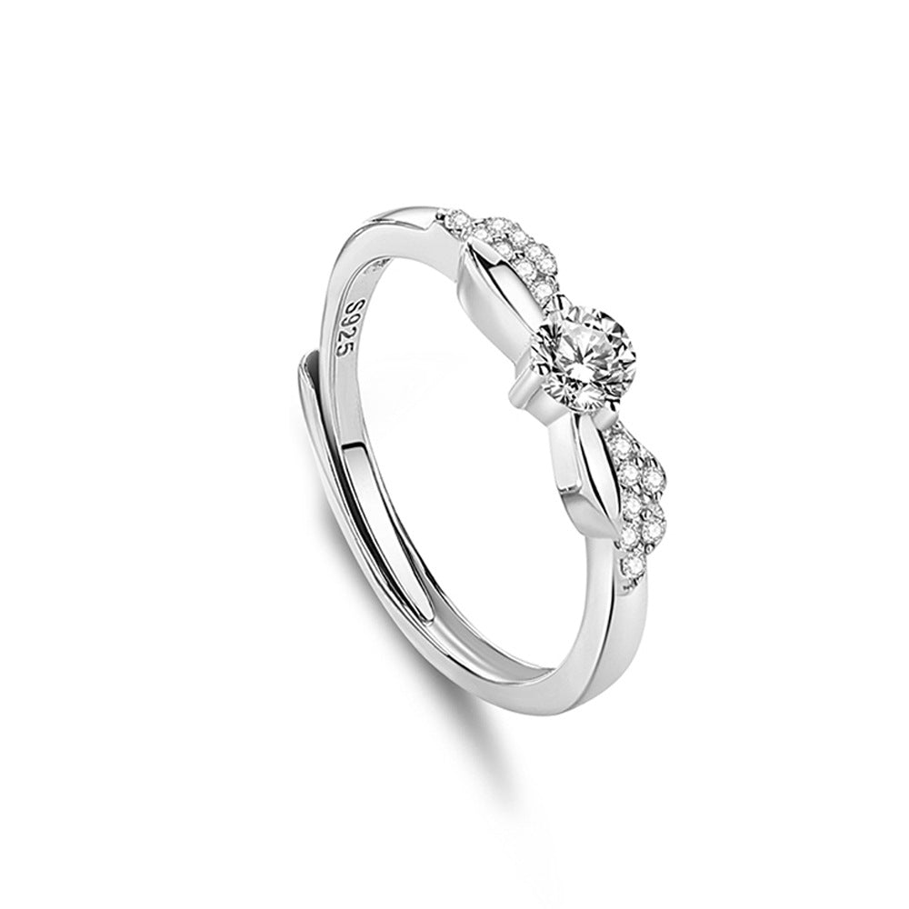 S925 Silver Adjustable Ring For Couples LadyShow.Store