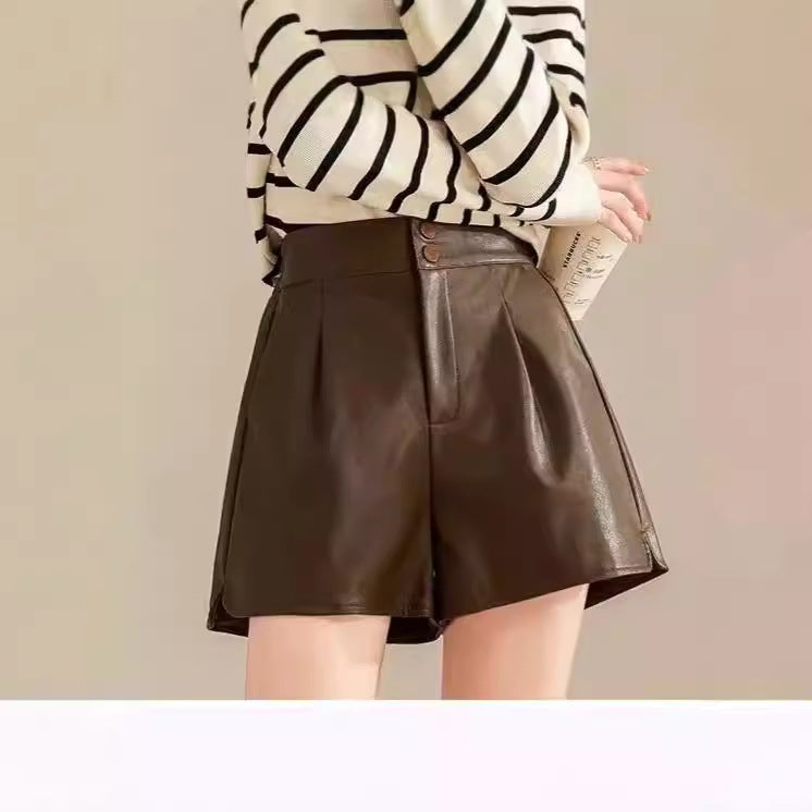 New Autumnwinter High-waiste Figure-flattering A-line Wide-leg Pants For Outerwear LadyShow.Store