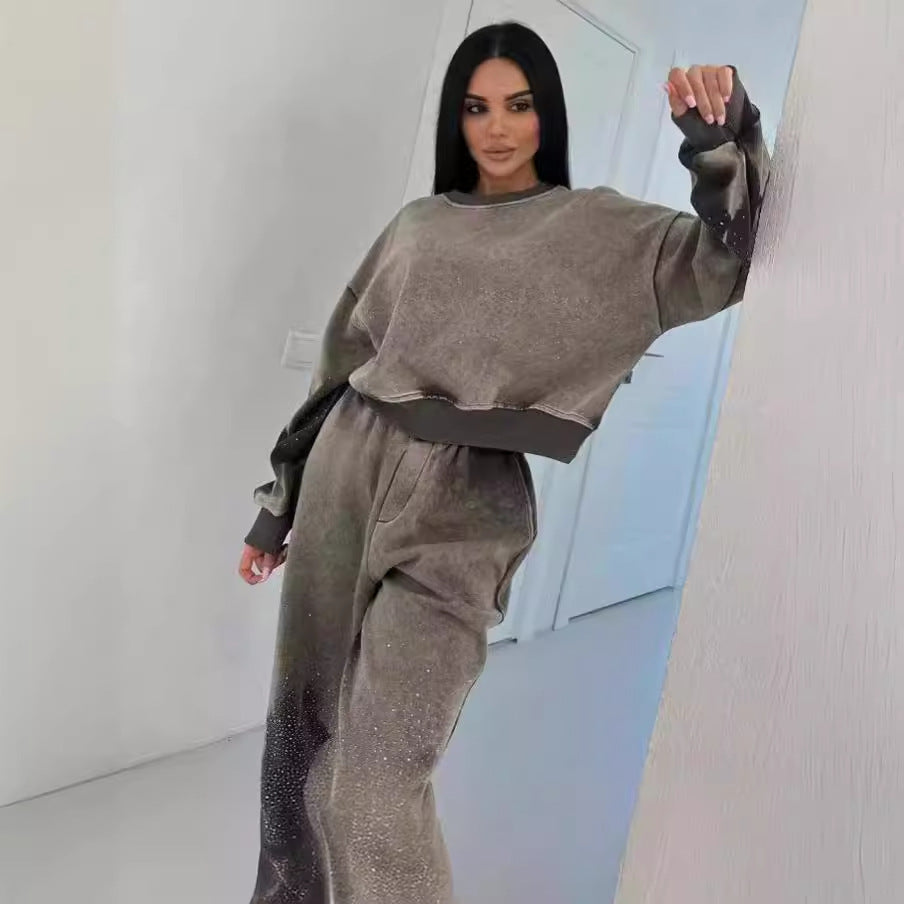 Hot Girl Sweater Trousers Suit Women LadyShow.Store