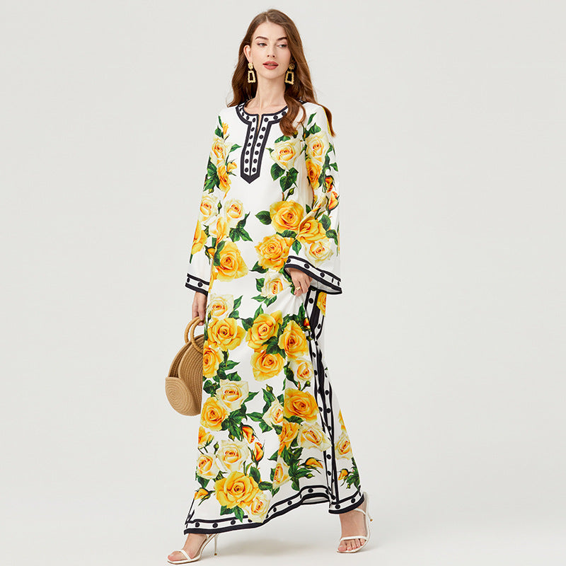 Loose Bohemian Holiday Dress Women NorixaFashion.com