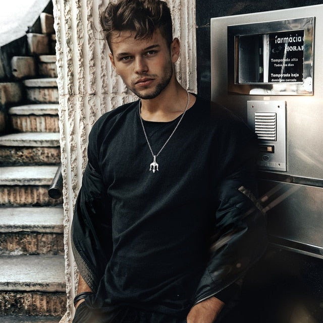 Stylish Neptune Trident Chain Necklaces Pi-Mart