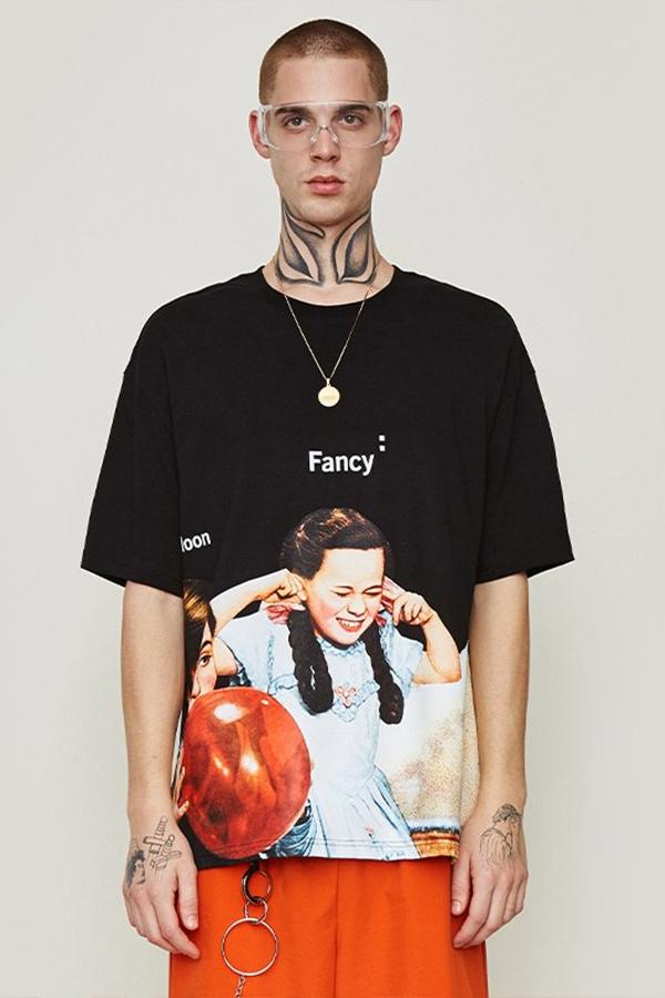 2019 Summer Oversized Cartoon Streetwear T-Shirt Pi-Mart