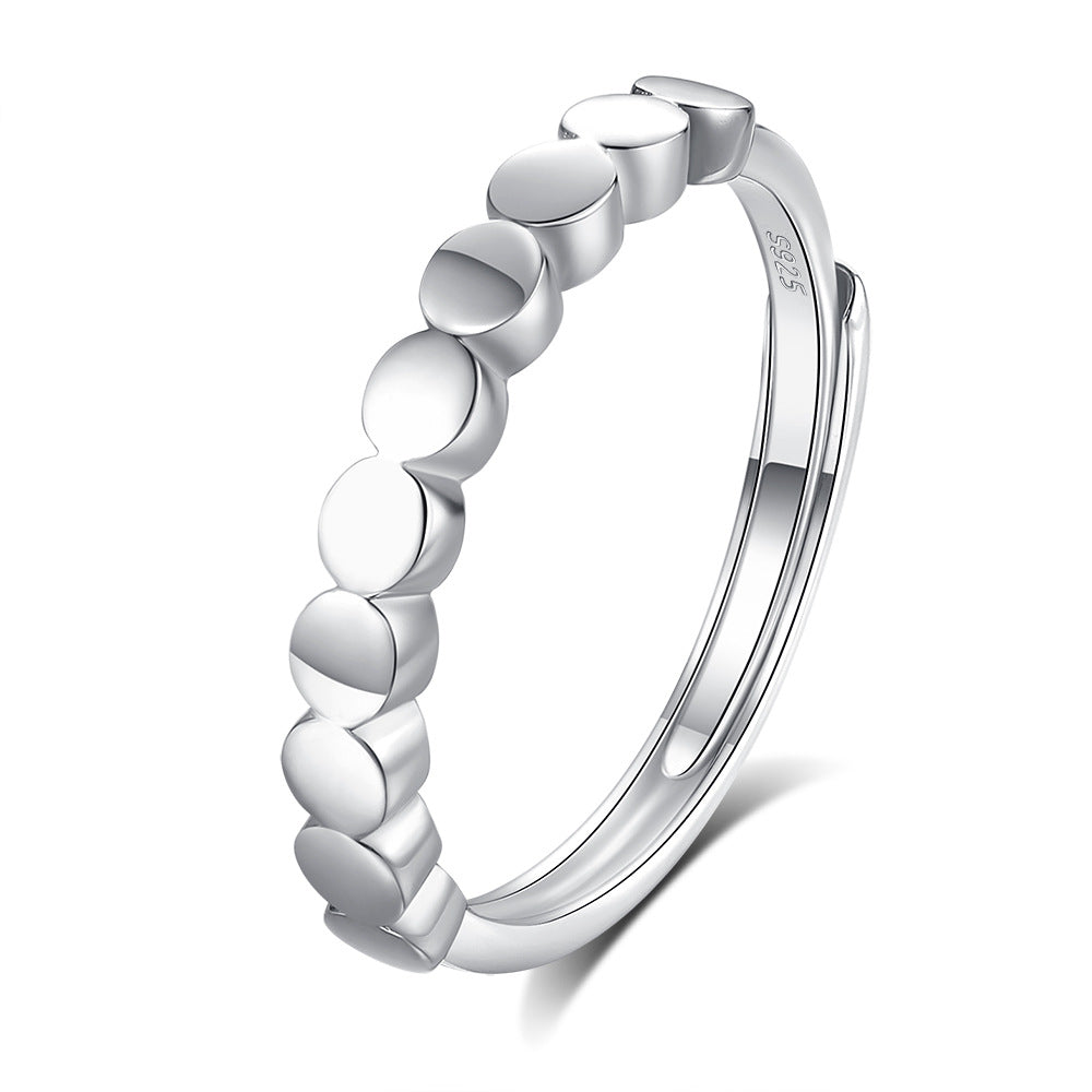 S925 Silver Adjustable Ring For Couples LadyShow.Store