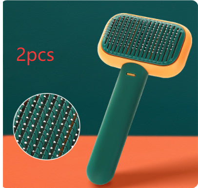 New Pet Cat Dog Hair Brush Hair Massage Comb Open-Knot Brush Grooming Cleaning Tool Stainless Steel Comb Pets Fashion