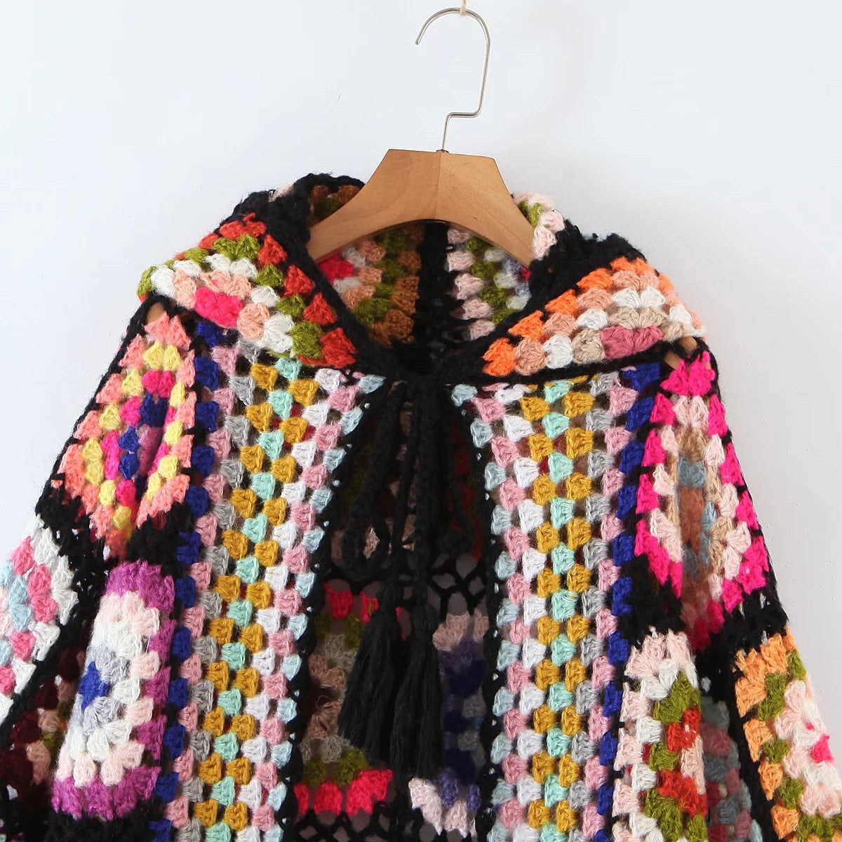 European And American Fashion Handmade Grandma Plaid Hooded Sweater Best YouTube Store