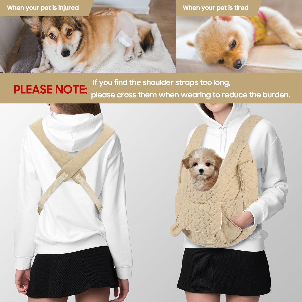 Portable PET Chest Bag Large Capacity Breathable Pets Fashion