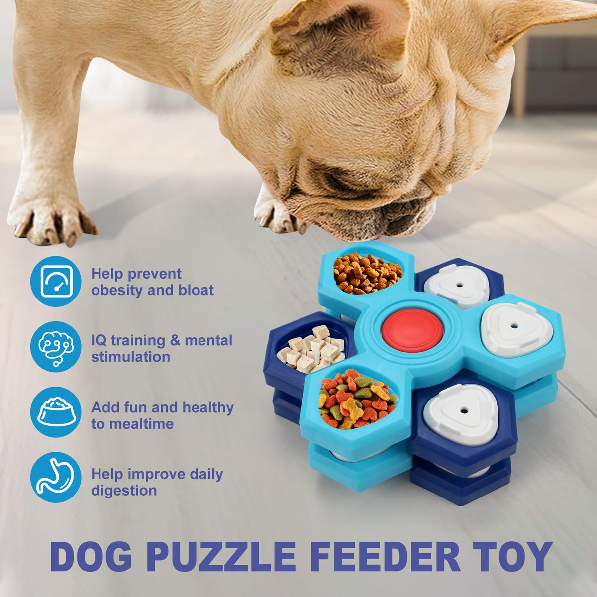 4 Layers Slow Feeder Puzzle Dog Bowls Assemble Slow Eating Bowl For Dogs Non-slip Interactive Dog Puzzle Game Slow Bowl Pet Products Pets Fashion