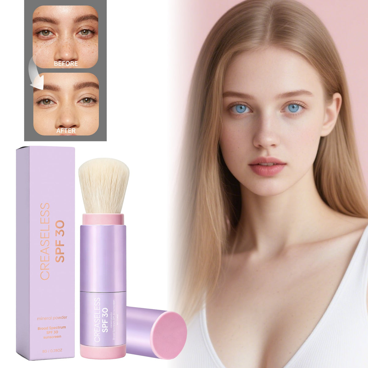 Mild Ingredients  Summer Outdoor Protective Paint With Light, Delicate, Refreshing And Lightweight Texture. Invisible Sunscreen Paint 8g  1 Box Tri Light Beauty