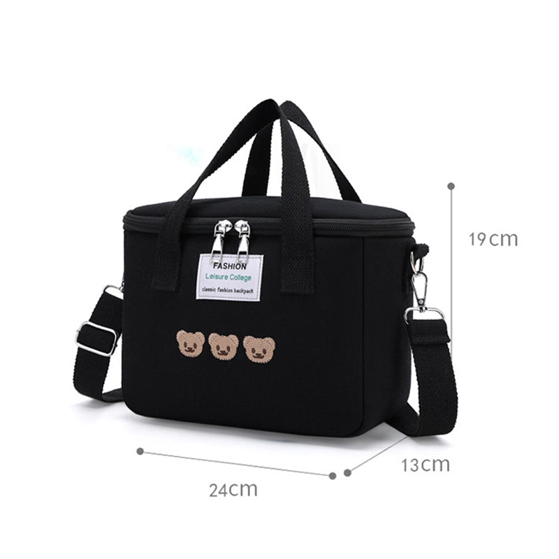 Waterproof Mother-Child Bag with Embroidered Bear Design Pi-Mart